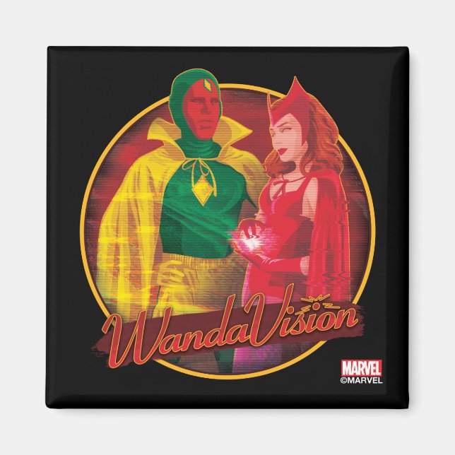 WandaVision Halloween Graphic Magnet (Front)