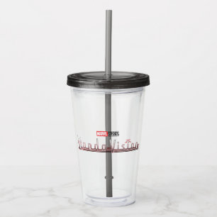 WandaVision Logo Acrylic Tumbler