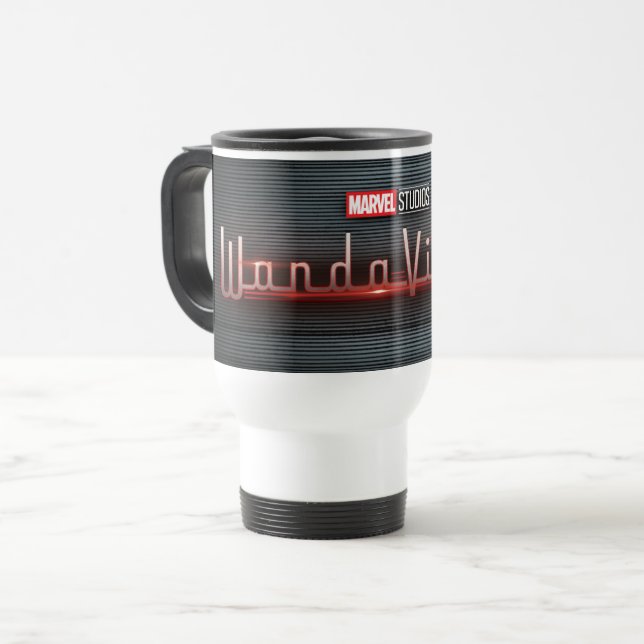 WandaVision Logo Travel Mug (Front Left)