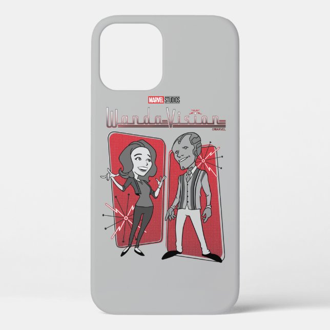 WandaVision Retro Animation Graphic Case-Mate iPhone Case (Back)