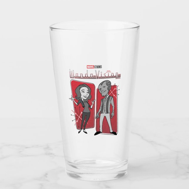 WandaVision Retro Animation Graphic Glass (Front)