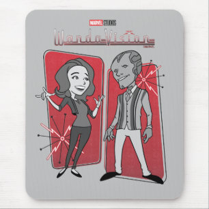 WandaVision Retro Animation Graphic Mouse Pad
