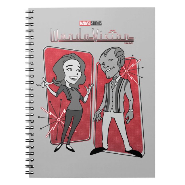 WandaVision Retro Animation Graphic Notebook (Front)
