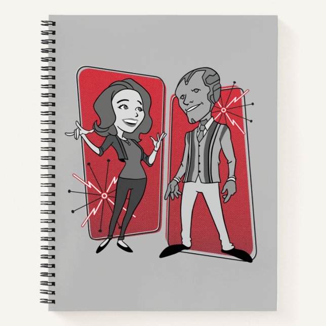 WandaVision Retro Animation Graphic Notebook (Front)