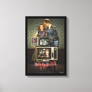 WandaVision Television Stack Poster Canvas Print
