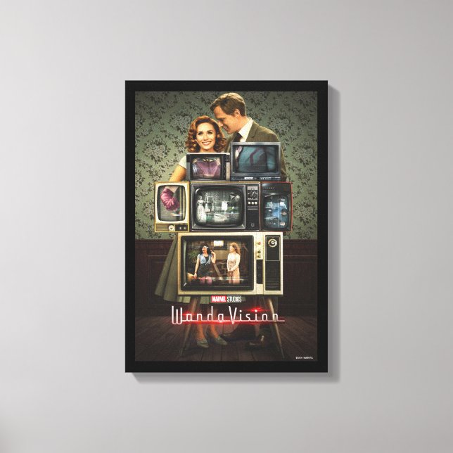 WandaVision Television Stack Poster Canvas Print (Front)