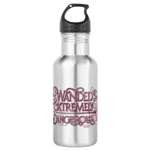 Wanded And Extremely Dangerous Graphic - Pink 532 Ml Water Bottle