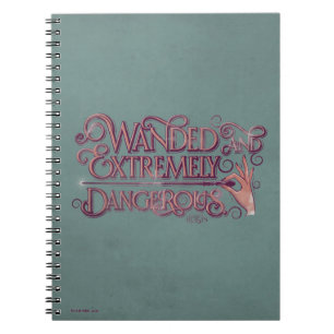 Wanded And Extremely Dangerous Graphic - Pink Notebook