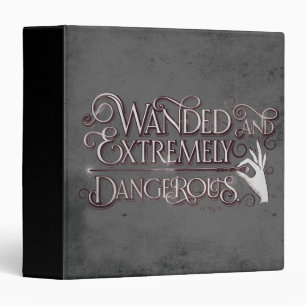 Wanded And Extremely Dangerous Graphic - White Binder