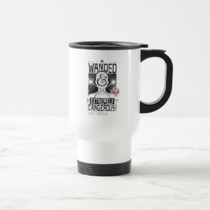 Wanded & Extremely Dangerous Wanted Poster - Black Travel Mug