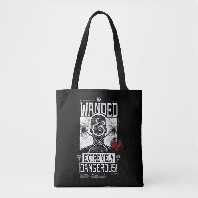 Wanded & Extremely Dangerous Wanted Poster - White Tote Bag (Front)