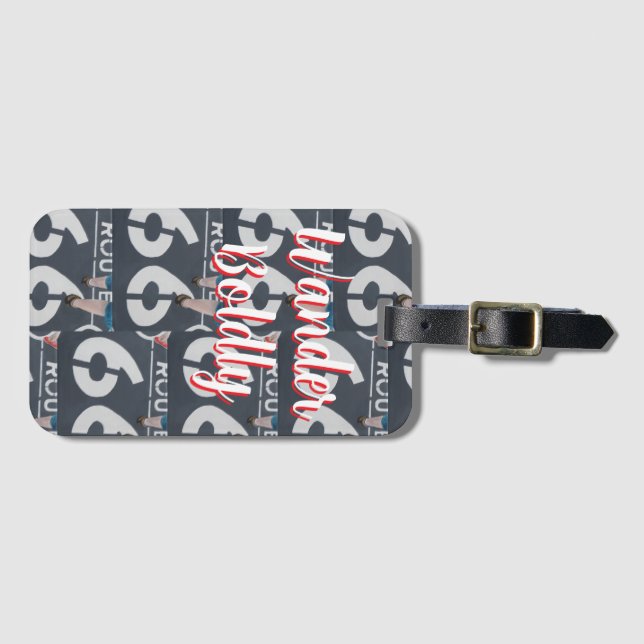 Wander Boldly Luggage Tag (Front Horizontal)