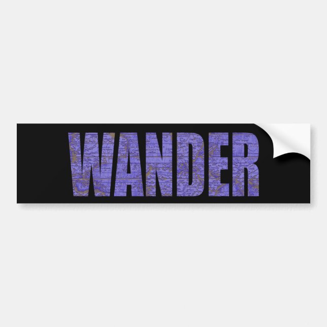 Wander Bumper Sticker (Front)