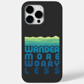  Wander More Worry Less/blue gradient Case-Mate iP Case-Mate iPhone 14 Pro Max Case
