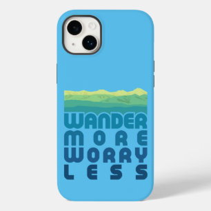  Wander More Worry Less/blue gradient Case-Mate iP iPhone 14 Plus Case