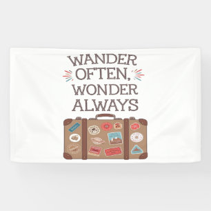 Wander Often, Wonder Always Travel Quote Banner