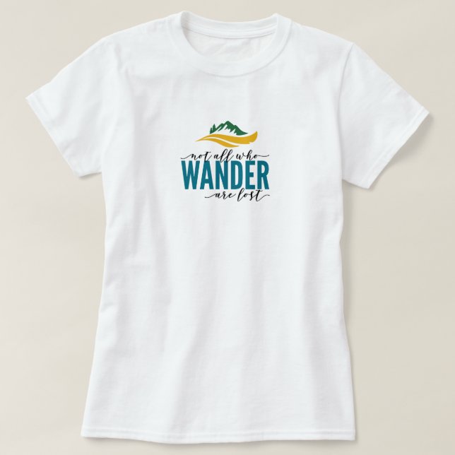 Wander Outdoors Basic T-Shirt (Design Front)