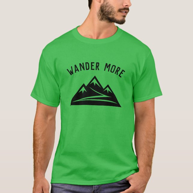 Wander Plus t-shirt design de pointe de montagne p (Devant)