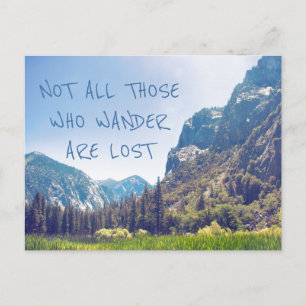Wander Quote - Kings Canyon   Postcard