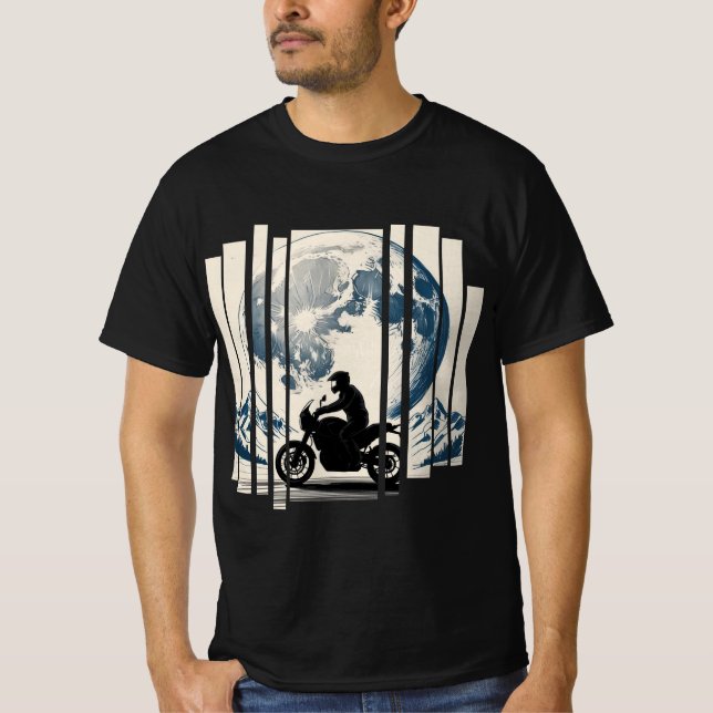Wander, Ride, Repeat  moto boho T-Shirt (Front)