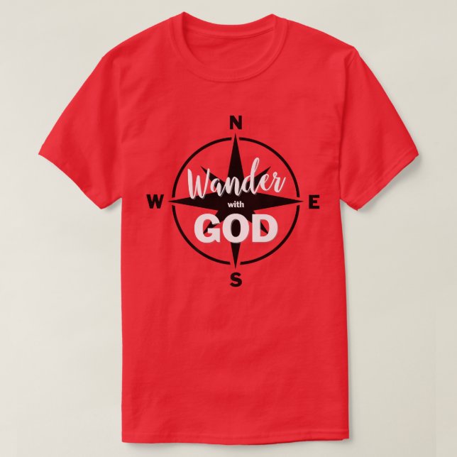 Wander With God Premium  T-Shirt (Design Front)