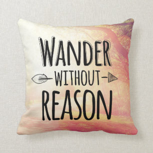Wander Without Reason Throw Pillow