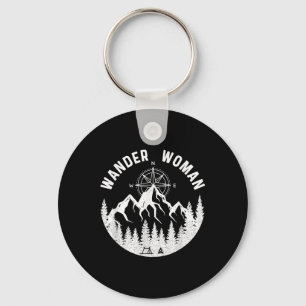 Wander Woman Hiking Adventure Camping Women Road T Keychain