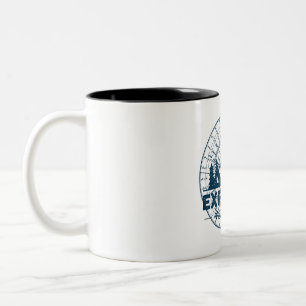 Wander Woman Hiking Wander Trekking Camper Gift Two-Tone Coffee Mug