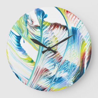 Wanderer 1 Colourful Abstract Wall Clock