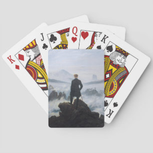 Wanderer Above the Sea of Fog (by C.D. Friedrich) Playing Cards