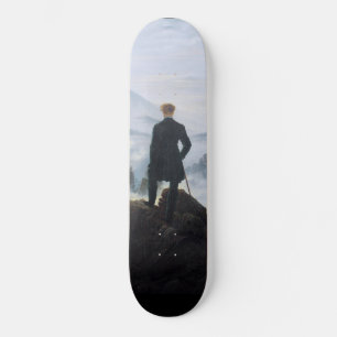 Wanderer Above the Sea of Fog (by C.D. Friedrich) Skateboard
