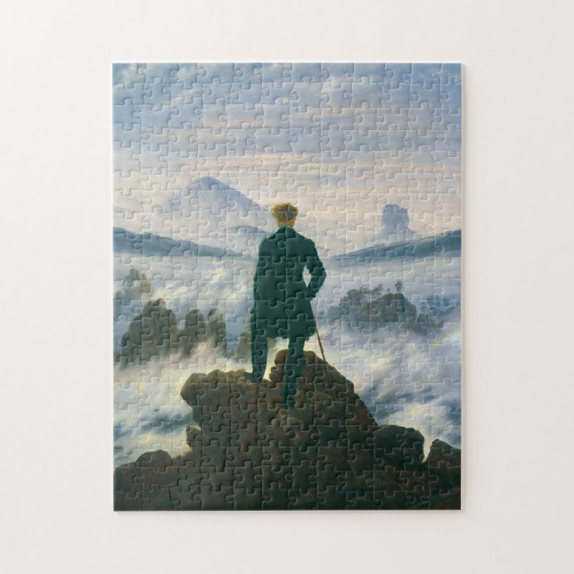 Wanderer above the Sea of Fog by Caspar Friedrich Jigsaw Puzzle (Vertical)