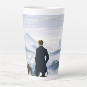 Wanderer above the Sea of Fog, Caspar D Friedrich  Latte Mug