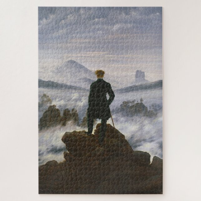 Wanderer above the Sea of Fog: Caspar David  Jigsaw Puzzle (Vertical)
