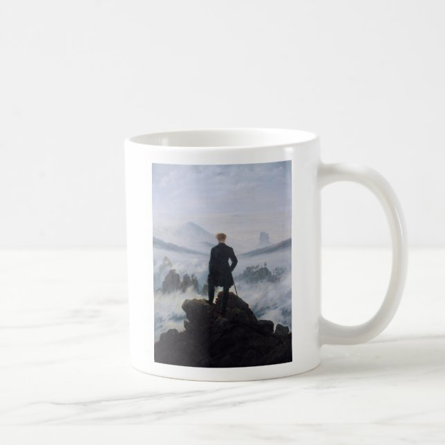 Wanderer above the Sea of Fog Coffee Mug (Right)