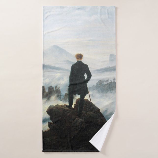 Wanderer above the Sea of Fog, Friedrich Bath Towel (Bath Towel)