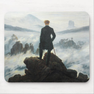 Wanderer above the Sea of Fog, Friedrich Mouse Pad