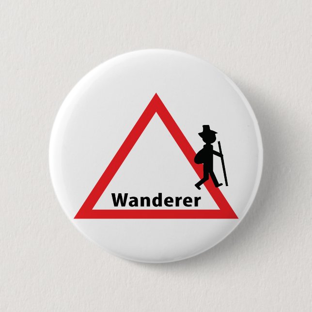 wanderer fun icon 2 inch round button (Front)