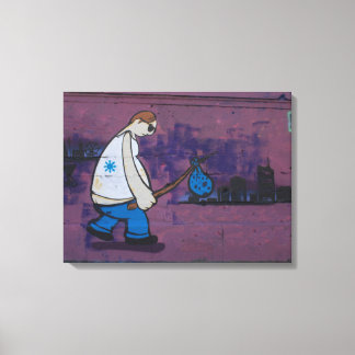 Wanderer Graffiti Canvas Print
