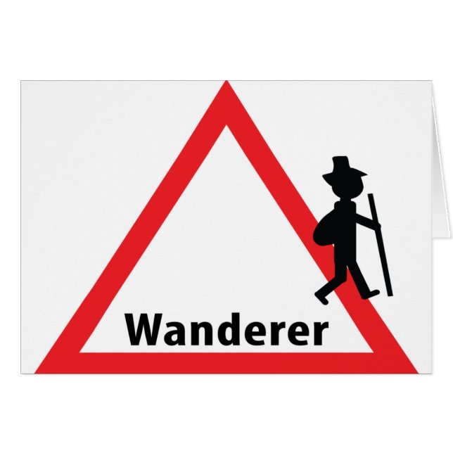 wanderer sign fun (Front Horizontal)