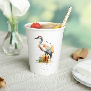 Wandering Crane, custom Paper Cups