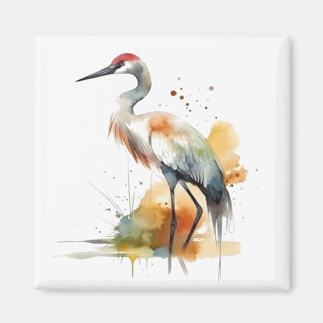 Wandering Crane Magnet (Front)