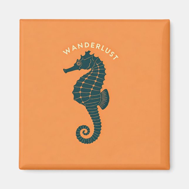 Wandering Seahorse Magnet (Front)