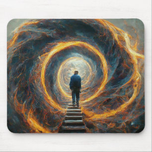 Wandering Unassured into Outer Space Holy Unknown Mouse Pad