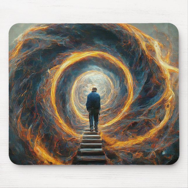 Wandering Unassured into Outer Space Holy Unknown Mouse Pad (Front)