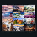 Wanderlust 2025: A Travel-Inspired Wall Calendar<br><div class="desc">Explore a new destination each month with the Wanderlust 2025 Travel Calendar. Stunning global scenes,  perfect for dreamers and adventurers. Stay organized while fuelling your travel inspiration all year long. Ideal for home or office!</div>