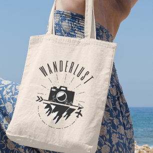 Wanderlust Adventure Avid Travellers Gift Tote Bag