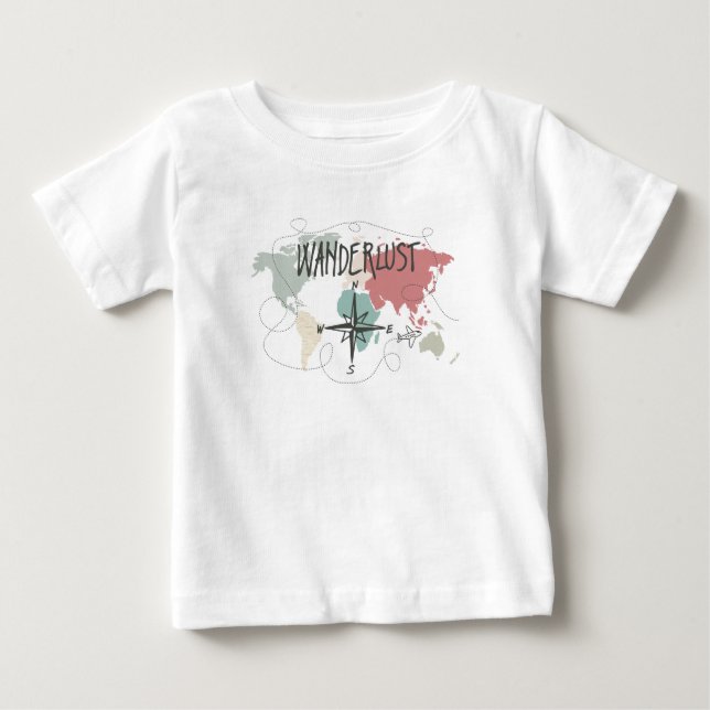 Wanderlust Baby T-Shirt (Front)
