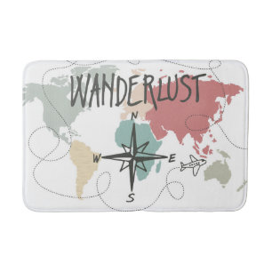 Wanderlust Bath Mat