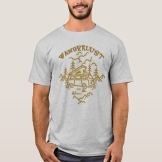 Wanderlust Camper Van Adventure Nature T-Shirt